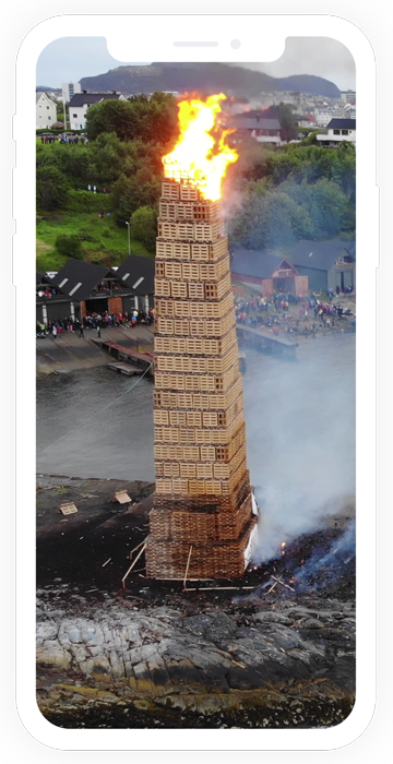 Alesund Midsummer Bonfire Eventful Globe contrive-driverlayer-search-engine